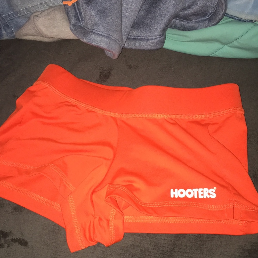 Hooters orange shorts